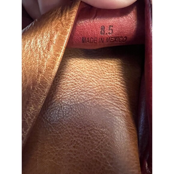 Bed Stu Kate Womens Sz 8.5 Brown Leather Slip On Slides Sandals Shoes - Picture 4 of 5